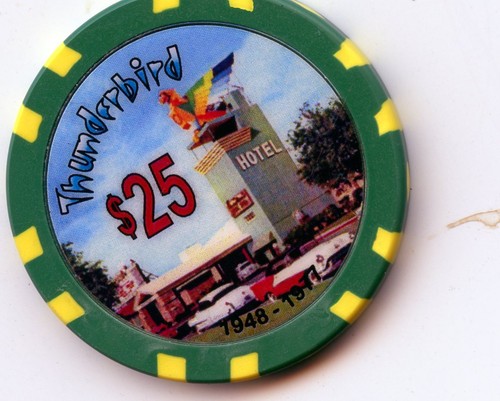 Fantasy Chips: Thunderbird 25.00, 1948 - 1977 - Foto 1 di 2