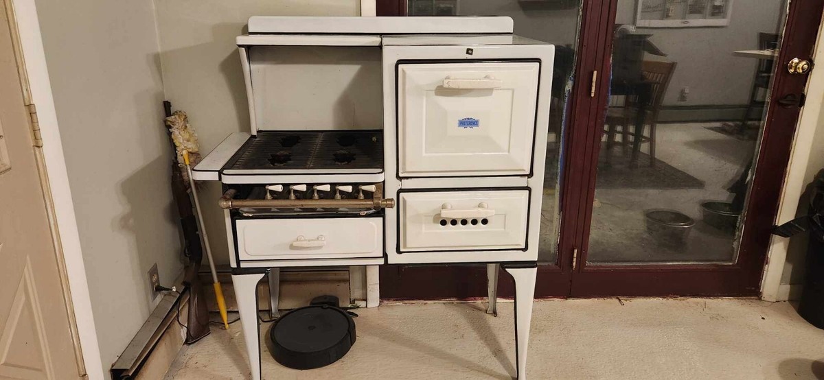 1920s Preference Antique Gas Stove Steel Enamel Immaculate Condition