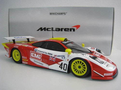 McLaren F1 GTR EMI GULF TEAM Limitiert auf 304 Stück Minichamps 1:18 NEU OVP - Bild 1 von 8
