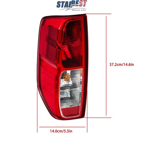 Tail Light w/Bulbs Halogen For 2005-21 Nissan Frontier 09-12 Suzuki Equator Left - Picture 10 of 13