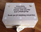 Mother Of The Bride Trinket Box Jewellery Mum Mam PERSONALISED With Any Name 