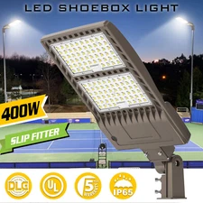 400W LED Parking Lot Shoebox Light Commercial Tennis Courts Large Area Lighting