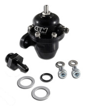 AEM FUEL PRESSURE REGULATOR FPR 25-300BK - Civic Integra Del Sol B16A B18C D16