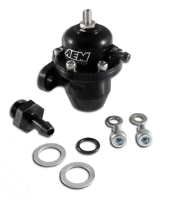 AEM-FUEL-PRESSURE-REGULATOR-FPR-25-300BK-Civic-Integra-Del-Sol-B16A-B18C-D16