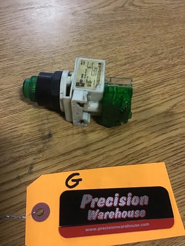 Square D 9001 KM35 Green Pilot light Ser. H 24-28V AC-DC No Contact Block - Bild 6 von 12