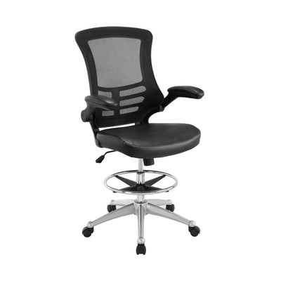 Modway Attainment Drafting Chair In Black Tall Office For Modway Attainment Drafting Chair In