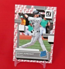 Romy Gonzalez ONE HUNDRED /100 Parallel 2022 Donruss Baseball #78 White Sox