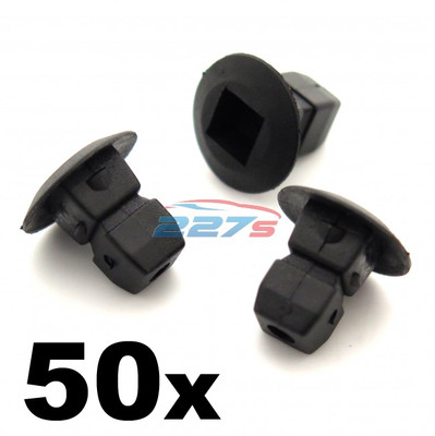 50x Clips Pour Audi Oeillet Expansion Verrouillage Écrous Pare-chocs TRIM Shields Fastener Clip