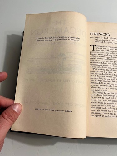 Decameron of Giovanni Boccaccio Illustrated by Rockwell Kent 1949 Garden City HC - Picture 8 of 16