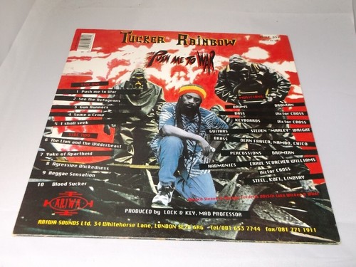 Tucker Rainbow: Push Me To War 1994 EX+ Ariwa LP - Picture 4 of 4