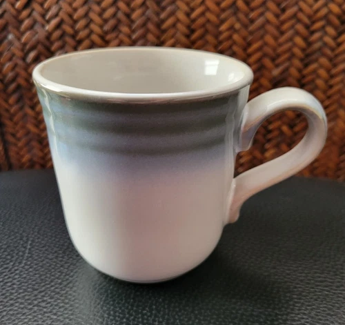SET OF 2 NORITAKE STONEWARE SORCERER COFFEE MUGS 3 3/4" BLUE
