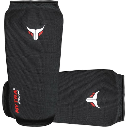 Mytra Fusion G-Tech Padding Elasticated Kick Boxing Muay Thai Training Shin Pad - Picture 4 of 5