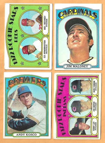 1972 Topps baseball - less than EX - 276-up - You Pick 'Em - Picture 273 of 502