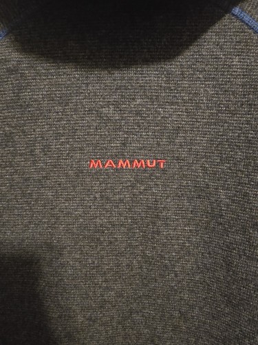 Mammut Hoodie Full Zip Jacket Hood unisex Youth Small Wool Gray Blue - Picture 5 of 7