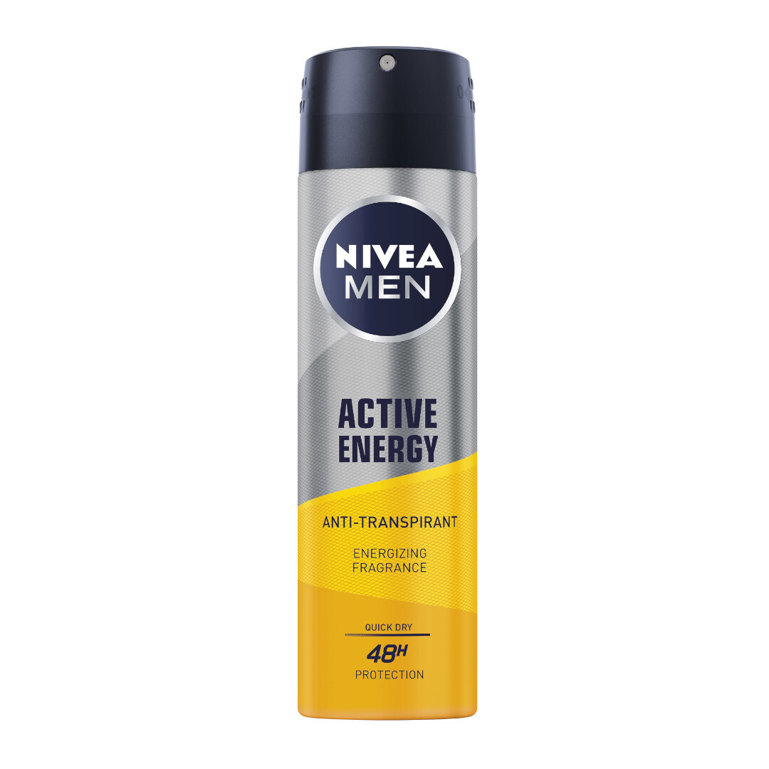 5900017079431 Антиперспирант для мужчин Active Energy со спреем, 150 мл Nivea