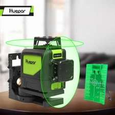 Rotary laser level green Cross Line Laser Self Leveling 902CG Huepar 8 lines