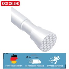 Weißer Vorhanghalter ohne Bohren 70-120cm -  Lösung für jedes Zimmer
