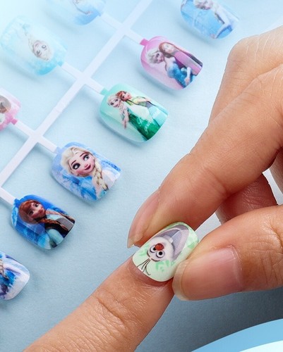 Kids nail stickers frozen princess mermaid Rapunzel Minnie nail art girls ear - Picture 36 of 100