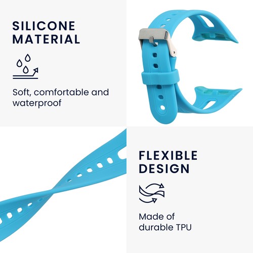Cinturino per Garmin Forerunner 10 15 L Size model silicone fibbia tracker - Zdjęcie 3 z 8