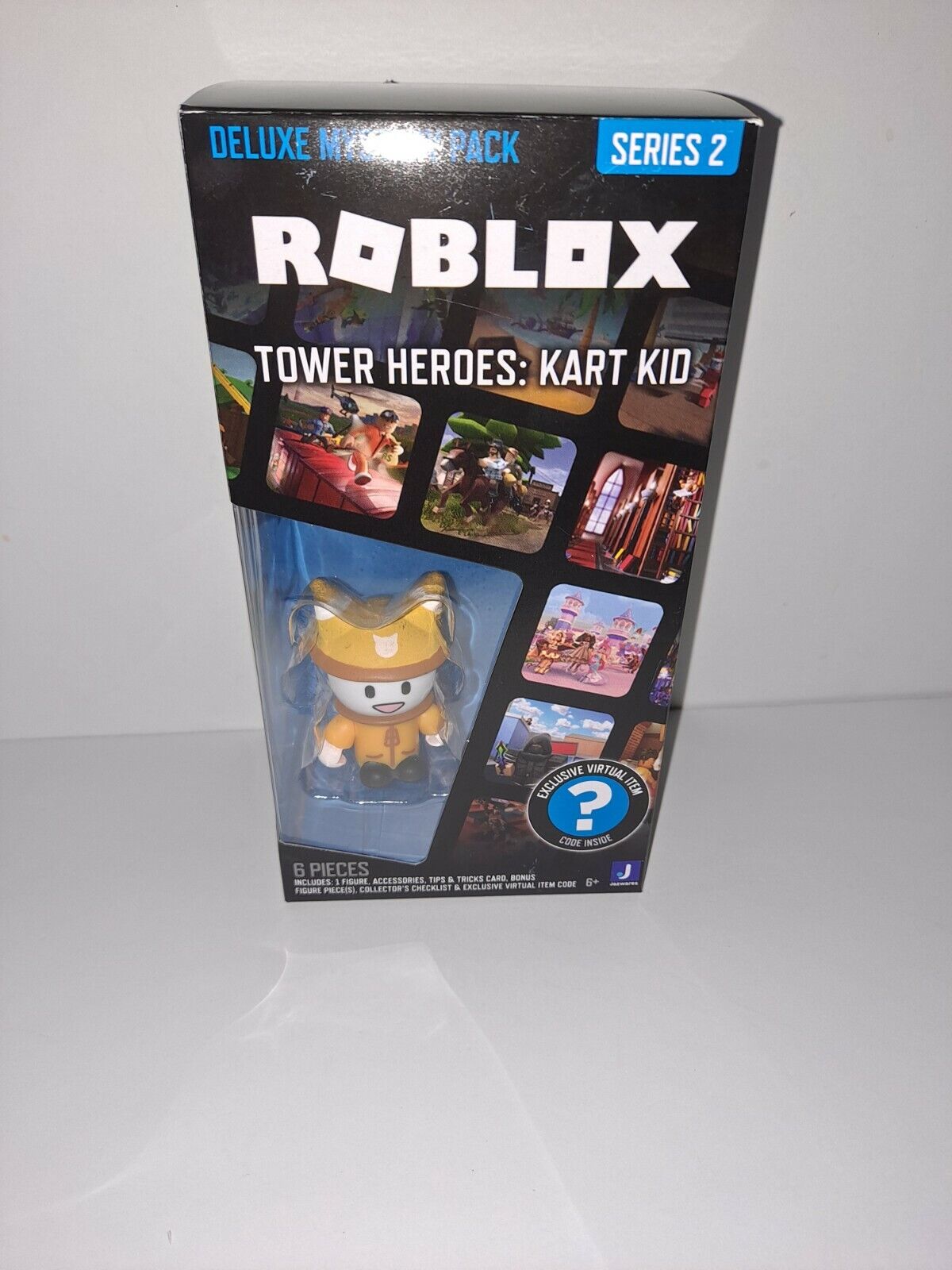 ROBLOX Action Collection SERIES 2 DELUXE MYSTERY PACK TOWER HEROES: KART KID