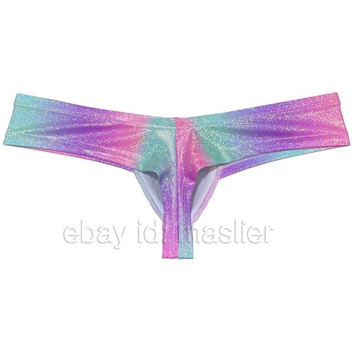 Herren Tanga Boxer Bikini Unterwäsche Bequem Glänzend Mini Trunks Low-Rise Posing Slip - Bild 30 von 51