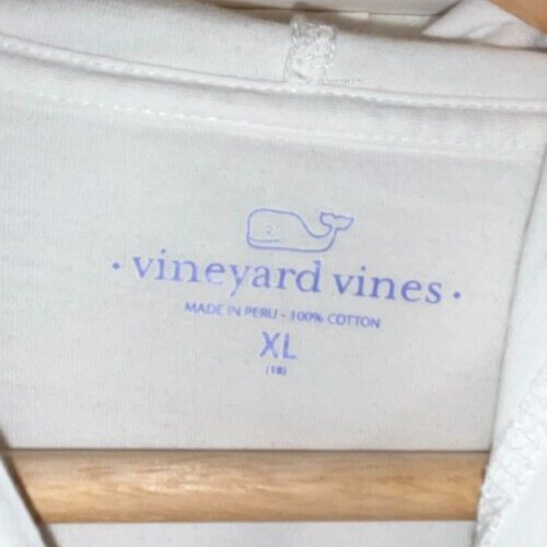EUC Little Kids VINEYARD VINES VV98 Red White Blue Whales Pullover Hoodie XL - Picture 6 of 6