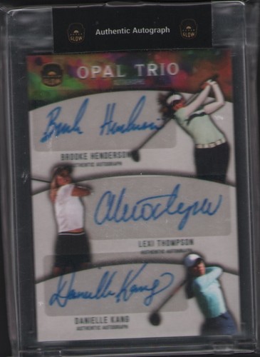 2023 Super Glow Brooke Henderson /Lexi Thompson /Kang Triple Auto