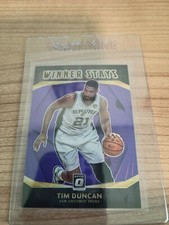 2020-21 Donruss Optic Tim Duncan winner Stays Purple Prizm Card #15