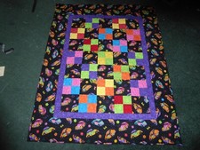  VINTAGE VOLKSWAGEN CARS handmade quilt for lap, teen, baby, couch 40 by 51"