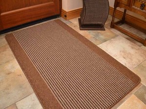 duty heavy kitchen rubber mats rugs slip non hall brown washable backed extra stripe anti machine door