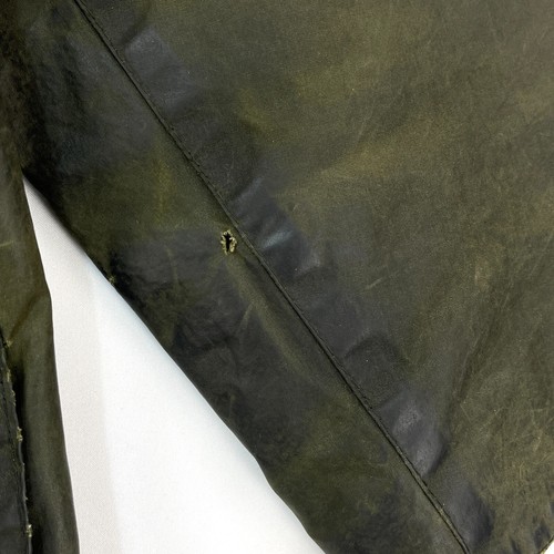 Barbour Border Wax Jacket Mens C40 Medium Green Classic Vintage Country Coat - Picture 16 of 18