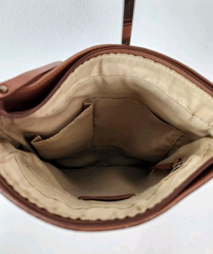 Lucky Brand Rayla Chevron Leather Crossbody Purse - Picture 7 of 7