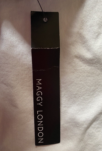 Maggy London Damen Scuba Krepp Mini mit Dampf Detail Kleid blau Größe 16 neu mit Etikett - Bild 11 von 18