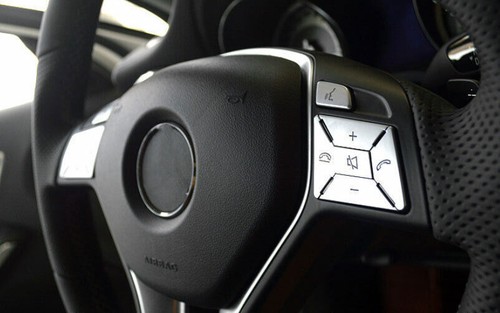 For Benz C-Class 2011-2014 Matte Silver Front Steering Wheel Frame Cover 12pcs - Imagen 8 de 8