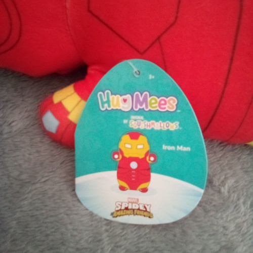 Squishmallows HugMees 10" Marvel lot. Iron man, Hulk and Spin. NWT. - Picture 5 of 13