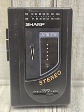 Vintage Sharp JC-140 BK Portable AM/FM Stereo Cassette Tape Player