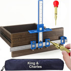 King&Charles Cabinet Hardware Jig, Cabinet Handle Jig with Automatic Center Punc