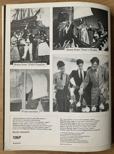 6 MUSIC MAKERS Swashbuckling BBC 1985 BOOKLET Radio For Schools Songbook PIRATE - Imagen 6 de 6