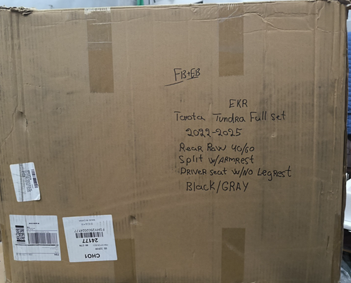 EKR Fit Tundra.Full.Car Seat Covers 22-25 Rear Row 40/60 W/Armrest, W/No Legreat - Picture 16 of 16