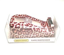 PRETTY TOOLS Tape Dispenser Leopard Print Safari Design