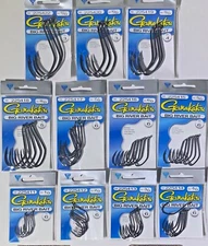 Gamakatsu Big River Bait Hook Catfish,Salmon, & Sturgeon Fishing Hook 1/0 - 12/0