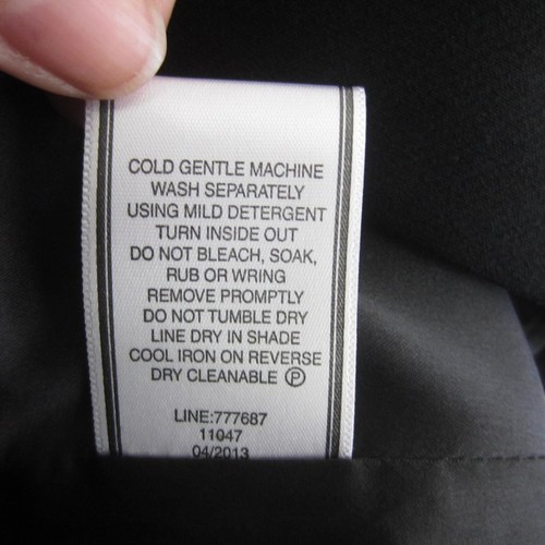 Portmans Skirt Womens 10 Black Straight Pencil Silver Zips Stretch Work Office - Picture 13 of 13