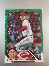 2023 Topps Update CASEY LEGUMINA Green Foil Parallel RC Reds /499