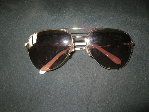 Revlon Pilotenbrille, goldenes Gestell, Taken Coral, neu ohne Etikett - Bild 1 von 2