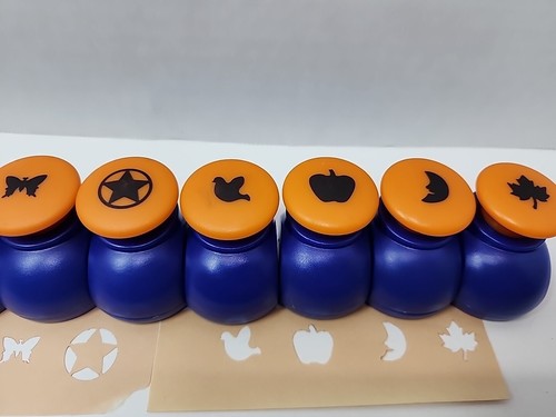Fiskars LOT 16 SCRAPBOOKING, CARD, Small PAPER PUNCHES, Crafts Some Stuck - Picture 2 of 22