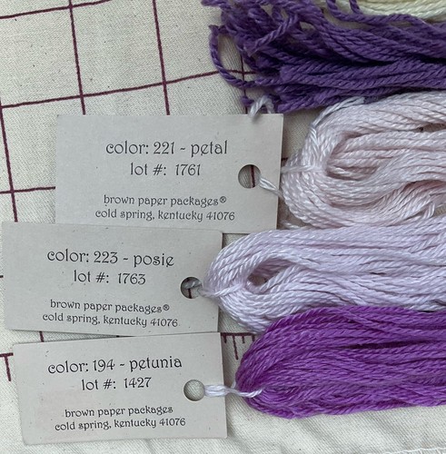 Silk &  Ivory Needlepoint Floss Silk Merino Wool Blend Purple Pink Colors - Picture 5 of 23