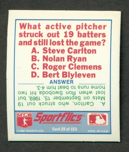 1988 Sportflics "Magic Motion" Baseball Team Logo Trivia   ***Your Choice*** - Picture 51 of 279