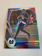 2021 Panini Prizm Draft Picks Jordan Love Red White and Blue #33 Packers