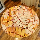 3D Yellow Leaves NA12144 Game Rug Mat Elegant Photo Carpet Mat Fay