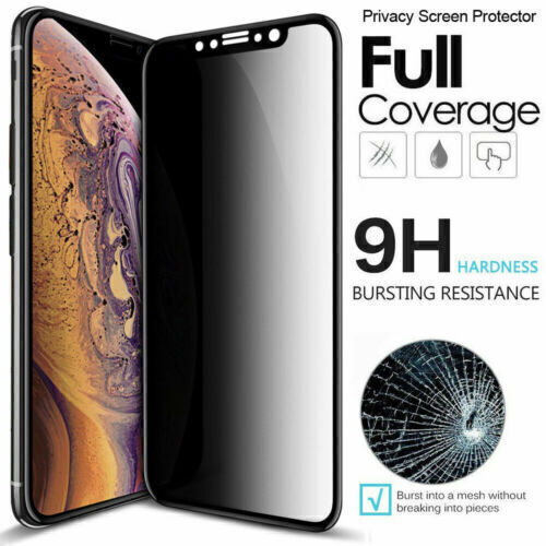 For iPhone 16,15,14,13 Privacy Tempered Glass Full Edge-To-Edge Screen Protector - Picture 1 of 8